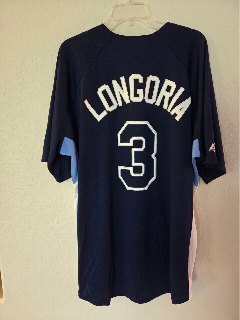 Majestic Tampa Bay Rays Longoria #3 Baseball Jersey Size XL